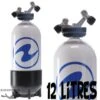 Bouteille 12 Litres Court 230 Bars 2 Sorties TAG - Aqualung -Combinaisons Magasin aqualung bouteille plongee 12 litres court 230 bars 2 sorties tag pas cher sub odyssee