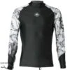 Top Lycra Rashguard NOIR/BLANC Homme Manches Longues - Aqualung -Combinaisons Magasin aqualung top lycra rash guard homme manches longues pas cher sub odyssee lyon