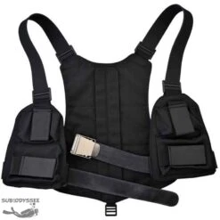 Baudrier Modulable 4 à 9 Kg Grenaille Inox Sangle Caoutchouc & Boucle US Inox - Sublest