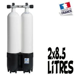 Bi-Bouteille De Plongée 2 X 8.5 Litres 230 Bars (Ø140mm) - Roth