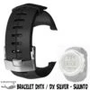 Bracelet Elastomere Pour D9tx & DX Silver - SUUNTO -Combinaisons Magasin bracelet elastomere pour d9tx dx silver suunto