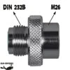 Adaptateur DIN 232 Bars Male (G 5/8") / M26 Femelle -Combinaisons Magasin esm adaptateur male din g58 232 bars femelle m26 pas cher sub odyssee