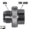 Adaptateur M26 Mâle / DIN 232 Bars Femelle (G 5/8") -Combinaisons Magasin esm adaptateur male m26 femelle din200 pas sub odyssee