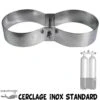 Cerclage Inox Standard Pour Bi-Bouteille Inox Largeur : 50mm -Combinaisons Magasin esm cerclage inox standard pour bi bouteille inox largeur 50mm