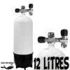 Bloc 12 Litres Court 2 Sorties Acier - Eurocylinder -Combinaisons Magasin eurocylinder bloc acier plongee 12 litres court 2 sorties sub odyssee pas cher