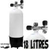 Bloc 18 Litres 2 Sorties Acier - Eurocylinder -Combinaisons Magasin eurocylinder bloc acier plongee 18 litres 2 sorties sub odyssee lyon pas cher