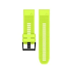Bracelet Silicone JAUNE Quick Fit 26mm Pour DESCENT MK1 / FENIX 5X - Garmin