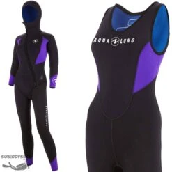 HUDSON Femme 7mm Combinaison Plongée - Aqualung - BLACK FRIDAY -Combinaisons Magasin hudson femme 7mm combinaison plongee aqualung black friday 1