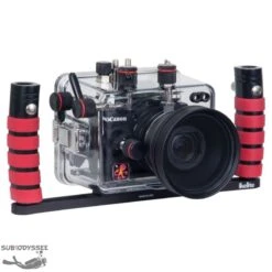 Platine Double Avec Poignées à Grip Déclampable - IKELITE -Combinaisons Magasin ikelite platine avec doubles poignees a grip pas cher sub odyssee 2