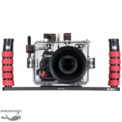 Platine Double Avec Poignées à Grip Déclampable - IKELITE -Combinaisons Magasin ikelite platine avec doubles poignees a grip pas cher sub odyssee 3