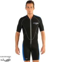 LIDO Shorty Homme Avec Zip Frontal - Cressi -Combinaisons Magasin lido shorty homme avec zip frontal cressi 2