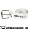 Ceinture Elastique BLANCHE Boucle Marseillaise - Mares -Combinaisons Magasin mares ceinture elastique boucle marseillaise inox sub odyssee pas cher 1