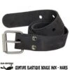 Ceinture Elastique NOIRE Boucle Marseillaise - Mares