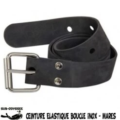 Ceinture Elastique NOIRE Boucle Marseillaise - Mares