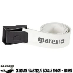 Ceinture Elastique Blanche Boucle Nylon - Mares