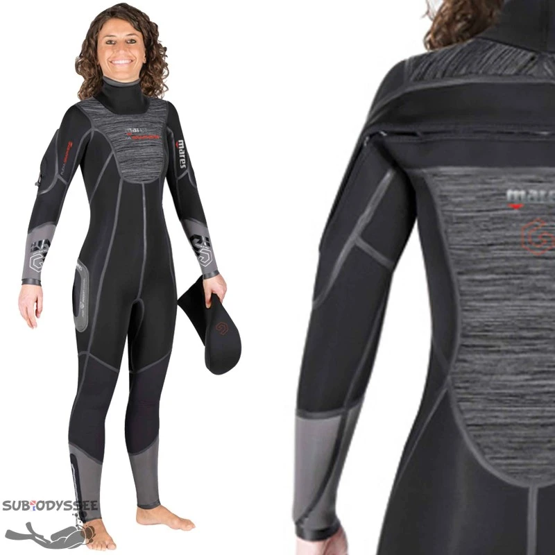 FLEXA GRAPHENE 7mm Combinaison Semi Etanche Femme - Mares 3 FLEXA GRAPHENE 7mm Combinaison Semi Etanche Femme - Mares