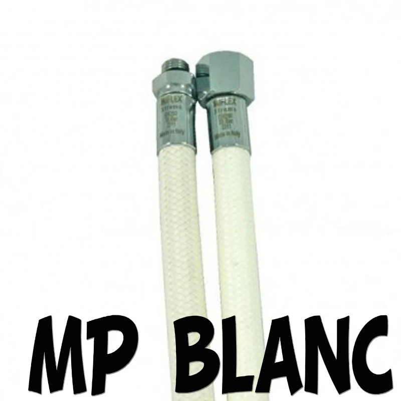 Flexible Tressé BLANC Moyenne Pression 3/8" Pour Détendeur De Plongée - MIFLEX 3 Flexible Tressé BLANC Moyenne Pression 3/8" Pour Détendeur De Plongée - MIFLEX