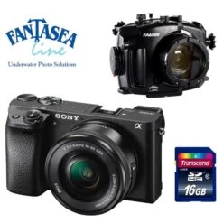 Pack Plongée Caisson Fantasea+ Appareil Sony A6300 + Objectif 16-50mm + Carte Mémoire 16 Go