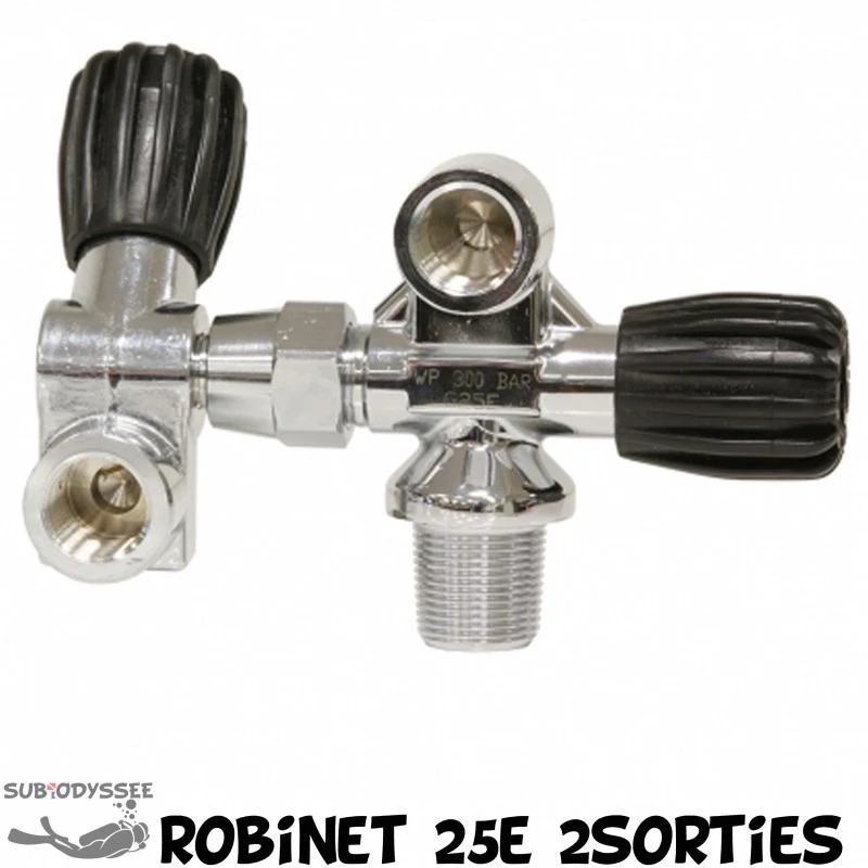 Robinet 25E 2 Sorties DIN 300 Bars Pour B15, B20, B50 & B80 3 Robinet 25E 2 Sorties DIN 300 Bars Pour B15, B20, B50 & B80