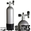 Bouteille 18 Litres 230 Bars 2 Sorties - Roth -Combinaisons Magasin roth bouteille plongee sous marine acier 18 litres 230 bars 2 sorties pas cher sub odyssee
