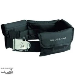 Ceinture De Lest à Poches Noire Avec Boucle Inox - Scubapro