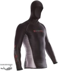 T-shirt LONG SLEEVE CHILLPROOF Homme à Cagoule - SHARKSKIN