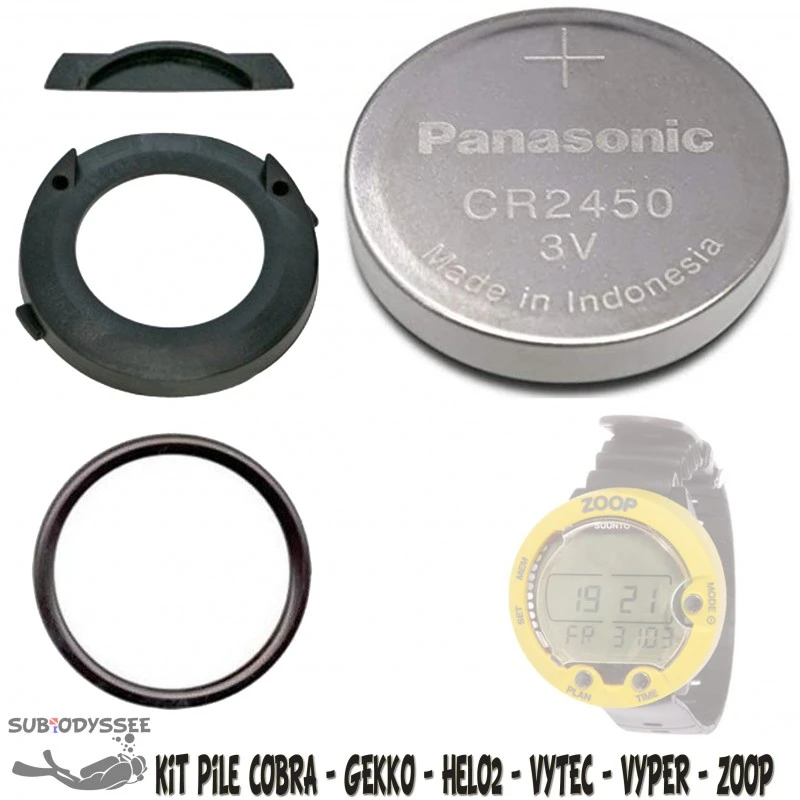 Kit Pile COBRA / GEKKO / HelO2 / VYTEC / VYPER / ZOOP - Suunto 3 Kit Pile COBRA / GEKKO / HelO2 / VYTEC / VYPER / ZOOP - Suunto